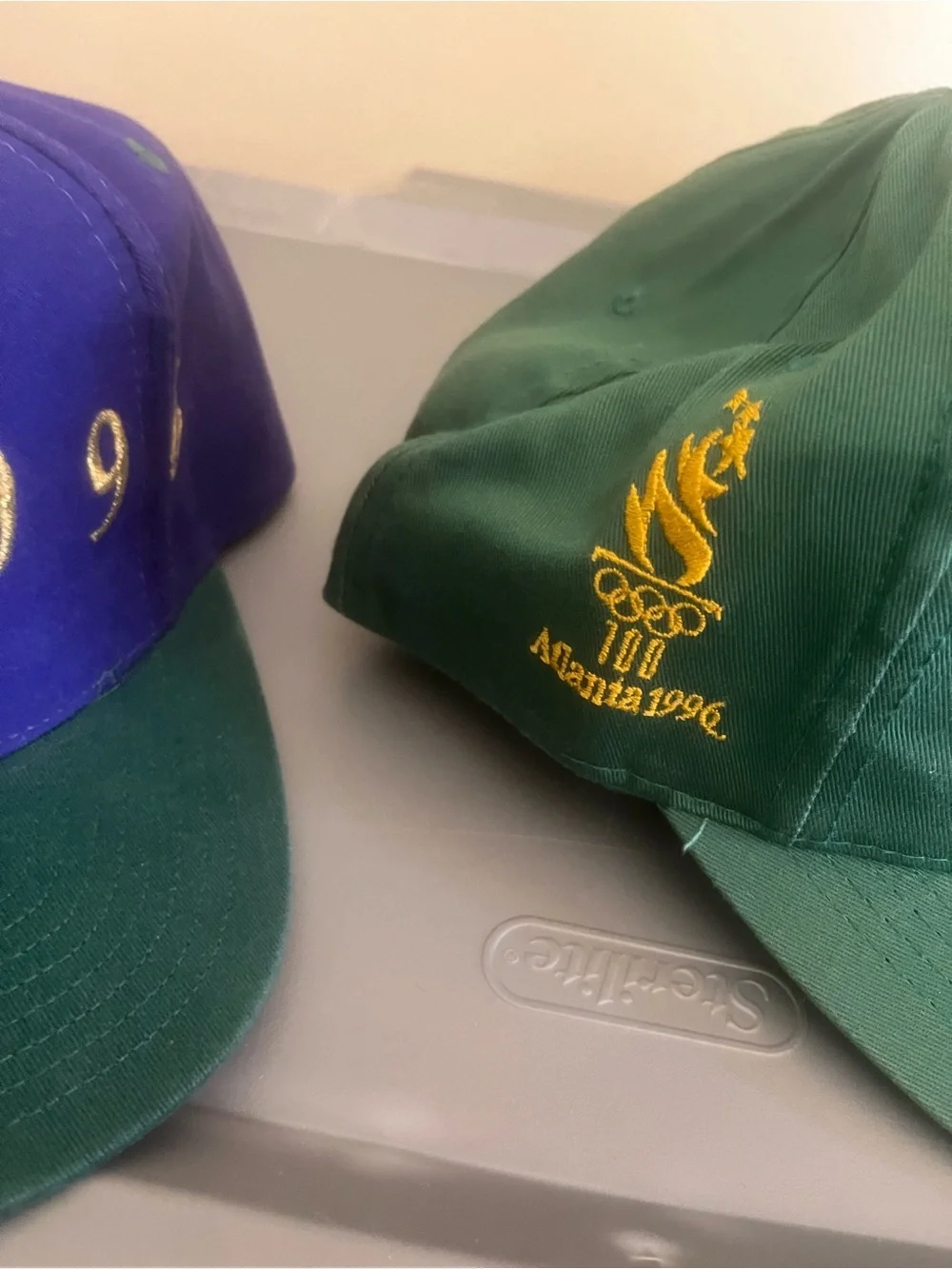 2 vintage 1996 Atlanta olympics snapback hat bundle the game / hanes georgia